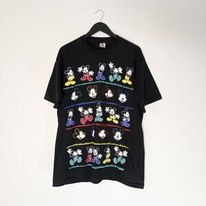 Vintage Single-Stitch Mickey Mouse T-Shirt, black, XL